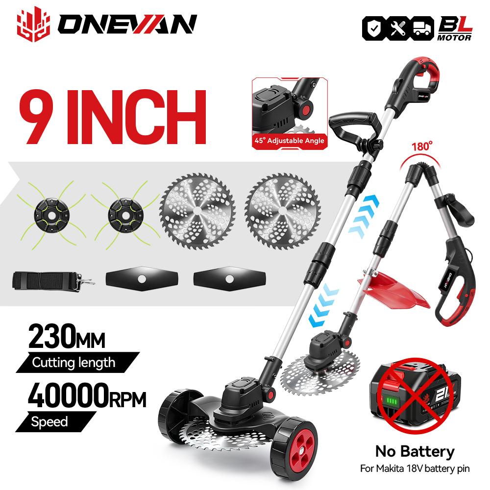 Power Tools Yard - ONEVAN Tagliaerba Elettrico Senza Spazzole da