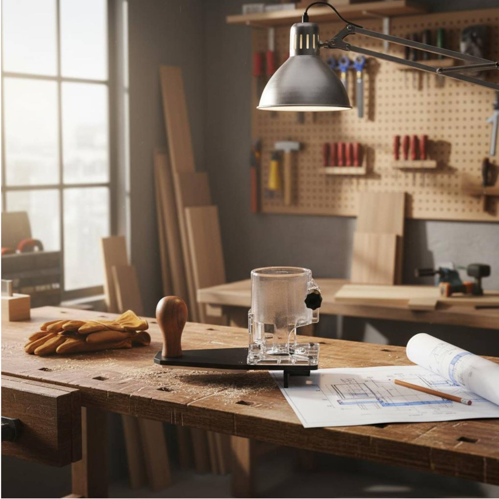 Power Tools Router - Base per rifilatura dei bordi, base