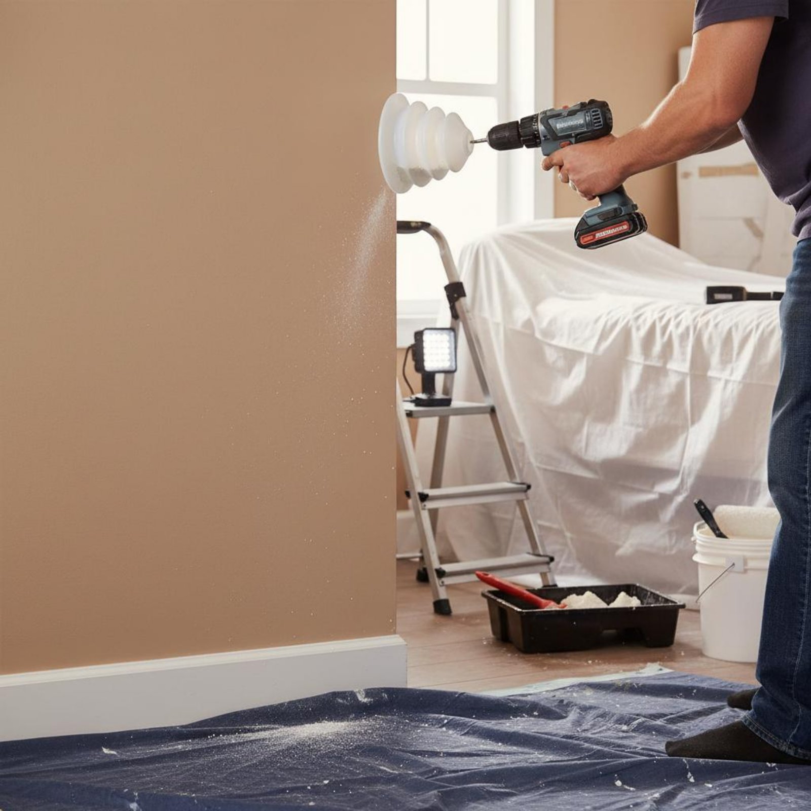 Power Tools For Construction Work - Coperchio Antipolvere per Trapano a Percussione
