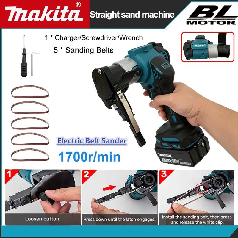 Belt Sander Portable - Mini Levigatrice a Nastro Senza Fili