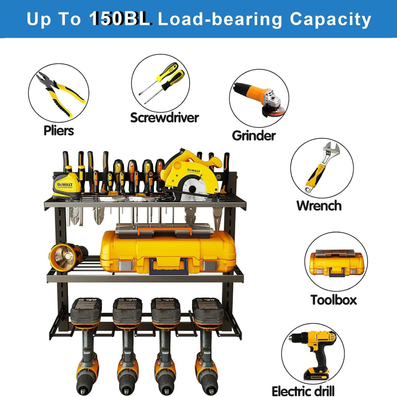 Scaffale Portautensili a 3 Liv - Power Tools Organizer Diy recensione e prezzo